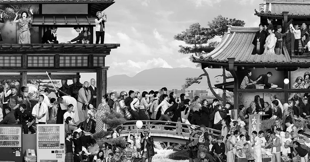 アーティストJR氏による京都市民505人の巨大写真壁画